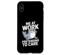 Custodia per iPhone XS Max Io al lavoro fingendo di interessarmi a un simpatico leone marino