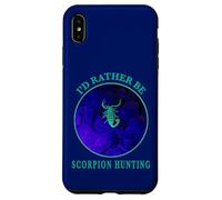 Custodia per iPhone XS Max Io d Rather Be Scorpion Hunting Aracnidi Desert Night Watch