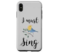 Custodia per iPhone XS Max Io devo cantare canto uccello canto