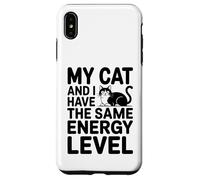 Custodia per iPhone XS Max Io e il mio CAT abbiamo lo stesso livello di energia - CAT lover