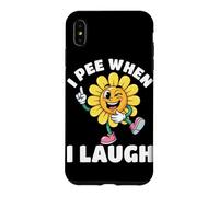 Custodia per iPhone XS Max Io pipì quando rido fiore giallo pipì scherzo umorismo