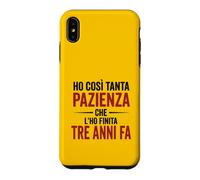 Custodia per iPhone XS Max Ironica e divertente. Ho finito la pazienza stampa nera