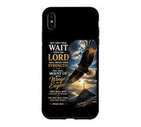 Custodia per iPhone XS Max Isaiah 40:31 Wait on the LORD, Renew Strength Eagle