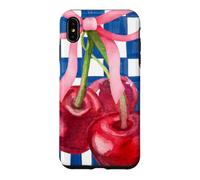 Custodia per iPhone XS Max Italian Summer Cherries Coquette Coastal Botanical Decor