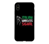 Custodia per iPhone XS Max Italian Wireless Signal Connessione A Internet Gesto Manuale