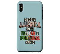 Custodia per iPhone XS Max Italiano E Portoghese Made In America Mix Heritage Vintage