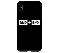 Custodia per iPhone XS Max Itinerario di volo AMS DPS da Amsterdam a Bali Air Codes