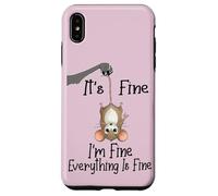 Custodia per iPhone XS Max It's fine I'm fine everything is fine funny Cute Mouse Rat