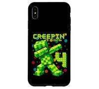 Custodia per iPhone XS Max It's My 4th Birthday Boy Gamer Creepin' Into 4 Gamer Pixel