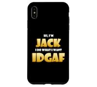 Custodia per iPhone XS Max Jack Costume IDGAF Funny Meme Halloween Costume For Jacks