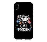 Custodia per iPhone XS Max Jane Personalized Cute Flower Girls Jane Name