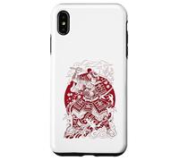 Custodia per iPhone XS Max Japanese Art Cat Ninja Ukiyo-e Anime Style Samurai Cat