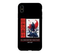 Custodia per iPhone XS Max Japanese Art Samurai Vintage Fighter Anime Bushido Kanji