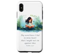 Custodia per iPhone XS Max Japanese Christian Anime - Psalms 119:11 Thy Word Have I Hid