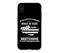 Custodia per iPhone XS Max Je Ne Suis Pas Parfaite Mais Je Suis Bretonne Bretagne