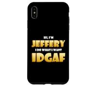 Custodia per iPhone XS Max Jeffery Costume IDGAF Funny Meme Halloween Costume For Jeff
