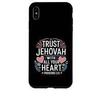Custodia per iPhone XS Max Jehovah's Witness Trust Jehovah Heart Proverbs 3:5 JW ORG JW
