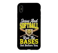 Custodia per iPhone XS Max Jesus And Softball Run The Bases Set Before You