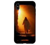 Custodia per iPhone XS Max Jesus Christ Glorious Resurrection Christian Faith (Black)