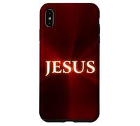 Custodia per iPhone XS Max JESUS: Christian Faith Glowing Name of Christ Resurrection