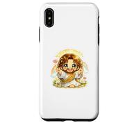 Custodia per iPhone XS Max Jesus Kawaii Chibi Open Arms Vieni da me Benvenuto Arte