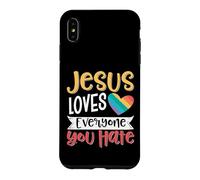 Custodia per iPhone XS Max Jesus Loves Everyone You Hate