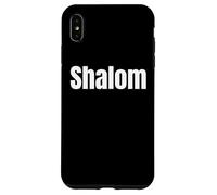 Custodia per iPhone XS Max Jewish Hebrew Faith Phrase Design Shalom Chai Tess and more