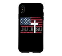 Custodia per iPhone XS Max Jiu Jitsu Usa Christian Cross Dio Jiu Jitsu E Usa