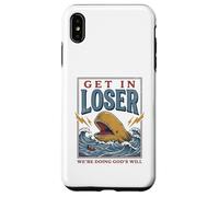 Custodia per iPhone XS Max Jonah and the Whale Funny Christian Bible Story God