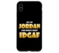 Custodia per iPhone XS Max Jordan Costume IDGAF Funny Meme Halloween Costume For Jordan