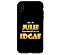 Custodia per iPhone XS Max Julie Joke IDGAF Meme Funny Halloween Costume For Julies