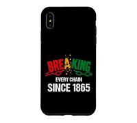 Custodia per iPhone XS Max Juneteenth Black 1865 Mese della storia della libertà