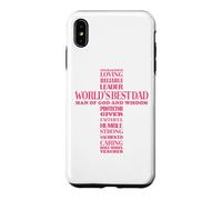 Custodia per iPhone XS Max Juneteenth King Black Padre Melanin Papà Festa del papà Uomini
