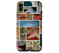 Custodia per iPhone XS Max Jurassic World Classified Creatures Postcard All Over Print