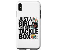 Custodia per iPhone XS Max Just a Girl With Her Tackle Box Divertente Da Pesca Da Donna