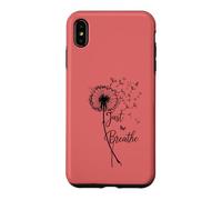 Custodia per iPhone XS Max Just Breathe Dandelion Butterfly Inspirational Boho Floral