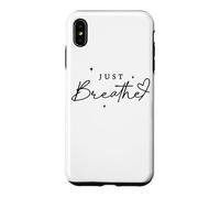 Custodia per iPhone XS Max Just Breathe Mindfulness Yoga sollievo dall'ansia