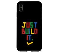 Custodia per iPhone XS Max Just Build It Master Builder Building Block Ragazzi Ragazze