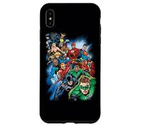 Custodia per iPhone XS Max Justice League Mighty Heroes Unite