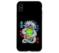 Custodia per iPhone XS Max Kawaii Anime Rana Rospo Protetto Da Drago Giapponese