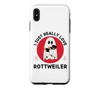 Custodia per iPhone XS Max Kawaii Ghost Rottweiler Amante I Just Really Love Rottweiler