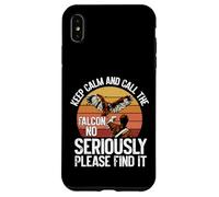 Custodia per iPhone XS Max Keep Calm and Call the Falcon divertente falconeria