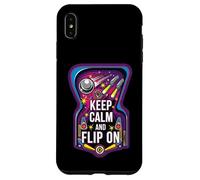 Custodia per iPhone XS Max Keep Calm and Flip On Retro Pinball Arcade Game