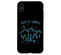 Custodia per iPhone XS Max Keep It Simple Falò Amante Della Natura Tenda da Campeggio