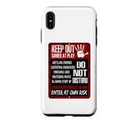 Custodia per iPhone XS Max Keep Out Gamer At Play Giochi di gioco Divertente Gioco Cool Unisex