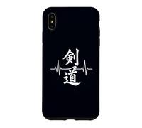 Custodia per iPhone XS Max Kendo Heartbeat Giapponese Arti Marziali Lotta con la Spada