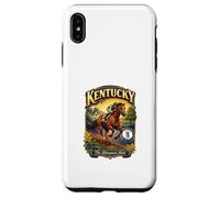 Custodia per iPhone XS Max Kentucky The Bluegrass State Flag Purosangue Verga d'oro
