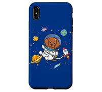 Custodia per iPhone XS Max Kids Boys Girls Astronaut Space Rhodesian Ridgeback Lover