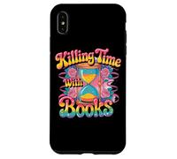 Custodia per iPhone XS Max Killing Time With Books Clessidra Rose