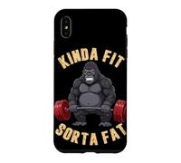 Custodia per iPhone XS Max Kinda Fit Sorta Fat Fitness Funny Gorilla Sollevamento Pesi